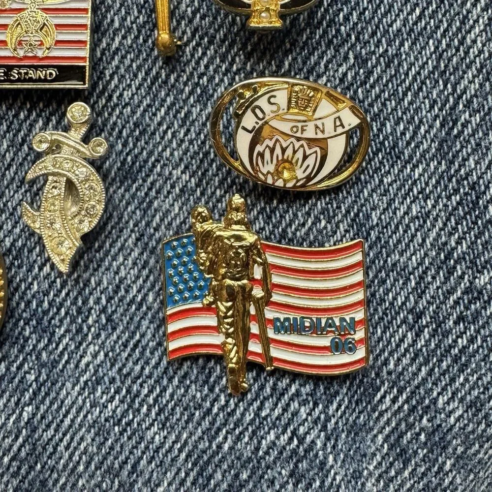 Masonic/Shriners Lapel Pin Lot Midian Shriners Grand Lodge South Carolina